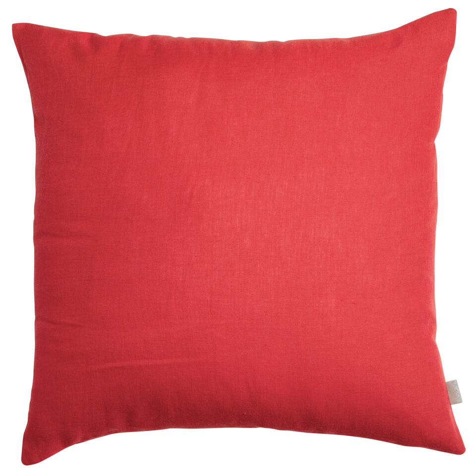 Coussin en lin et coton uni Zeff