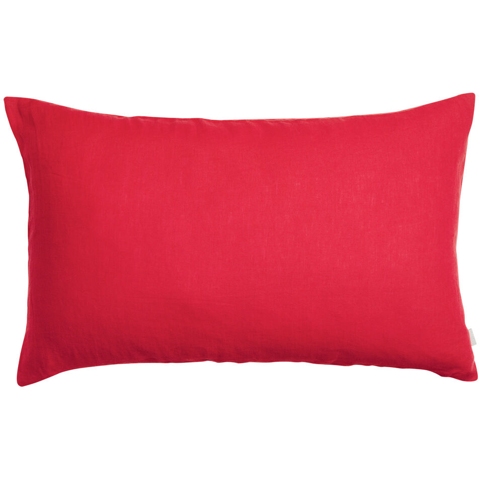 Coussin en lin et coton uni Zeff 