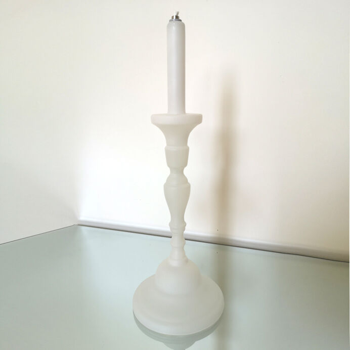 Lampe à Huile Bougeoir en verre Blanc N6 - IMPRESSION LIN