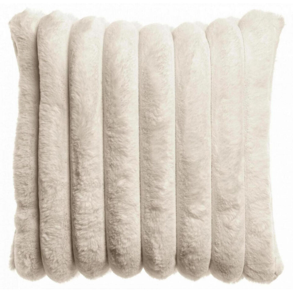 Coussin Alice en Fausse Fourrure Côtelée