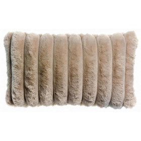 Coussin Alice en Fausse Fourrure Côtelée