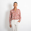Chemise imprimée CORAZ Orange brulé