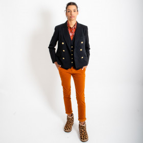 Veste croisée VALENTINE Noir - Hod Paris - Hiver 2023