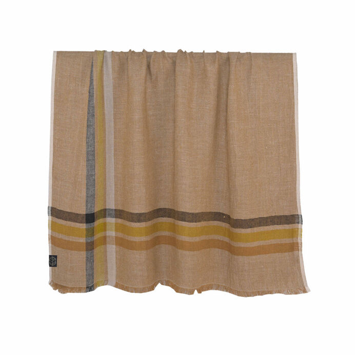 Harmony Textile - Haomy Plaid MALIBU en Lin Chiné - 135X190