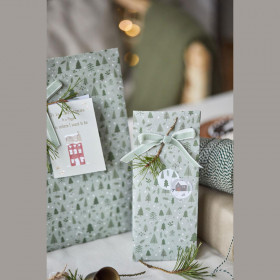 Feuille avec 24 autocollants de Noël - IB LAURSEN