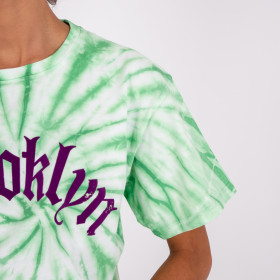 Tee-Shirt 80'S TARENTINO Brooklyn Tye and Dye Vert - BREWSTER