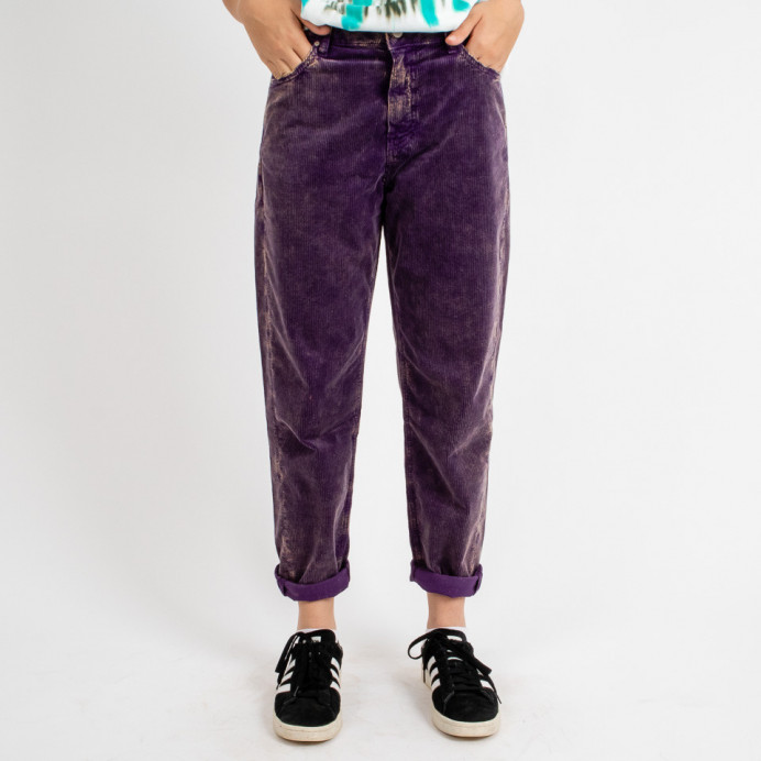 Pantalon Velours Stonewashed GALA Purple - Hod Paris - Hiver 2023