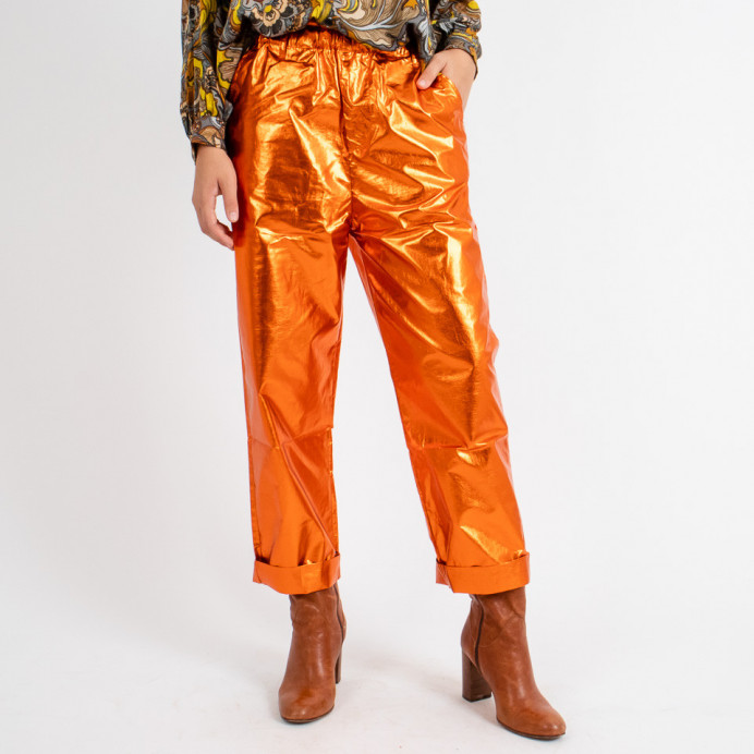 Pantalon Brillant YAEL Orange - Hod Paris - Hiver 2023