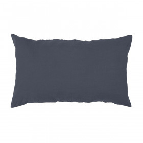 Taie VITI en Lin lavé - HARMONY HAOMY Couleur:Denim Dimensions:50 x 70