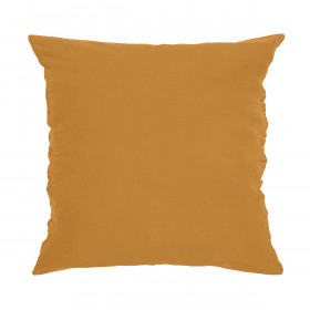 Taie VITI en Lin lavé - HARMONY HAOMY Couleur:Daim Dimensions:65 x 65