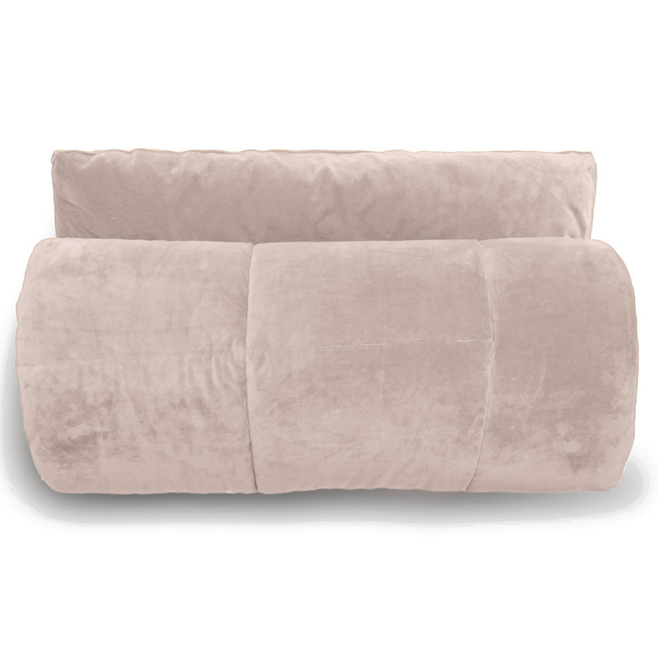 Couvre Lit MOKI en Velours Matelassé Doublé Microfibre - VENT DU SUD Couleur:Naturel 