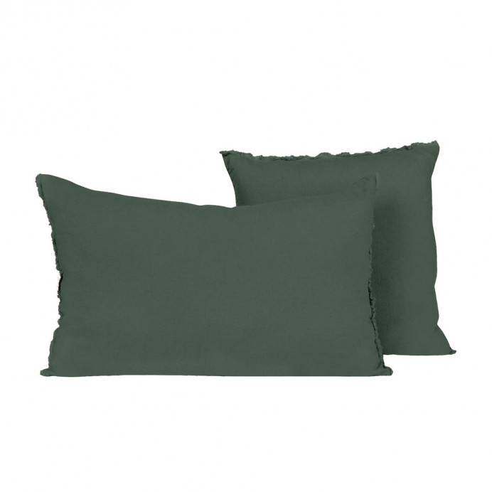 Harmony Textile - Haomy Housse de Coussin VITI en Lin Lavé