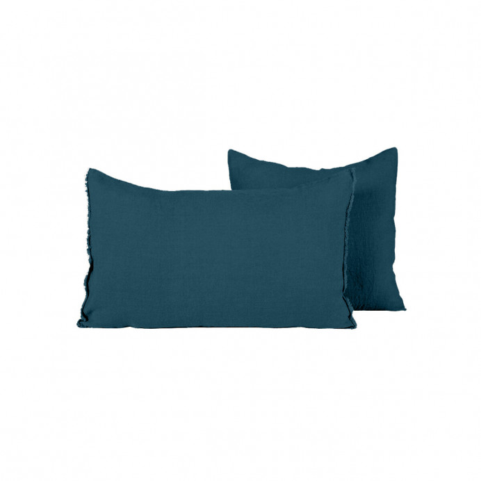 Harmony Textile - Haomy Housse de Coussin VITI en Lin Lavé