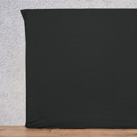 Housse de tête de lit en Lin VITI - Harmony Textile Haomy Couleur:Noir 
