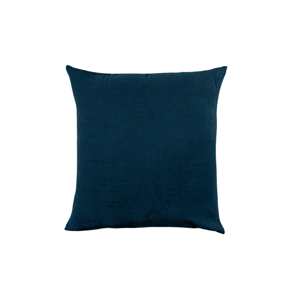 Housse de Coussin XXL PORTICCIO en Lin Lavé - HARMONY HAOMY Couleur:Gitane Dimensions:80 x 80