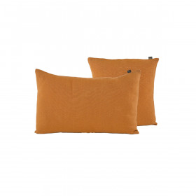 Housse de Coussin PORTICCIO en Lin Lavé - HARMONY HAOMY Couleur:Daim 