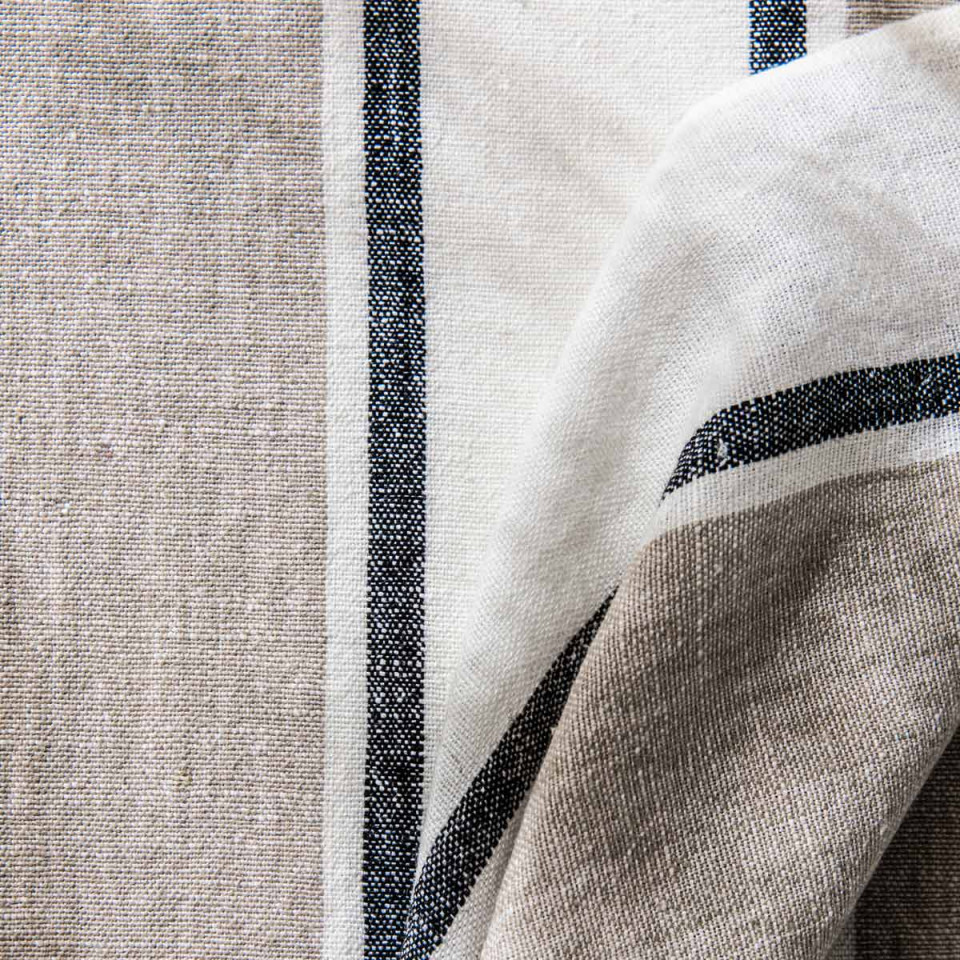 Serviettes Sets de Table SARTENE en Lin Lavé Tissé - 36X48