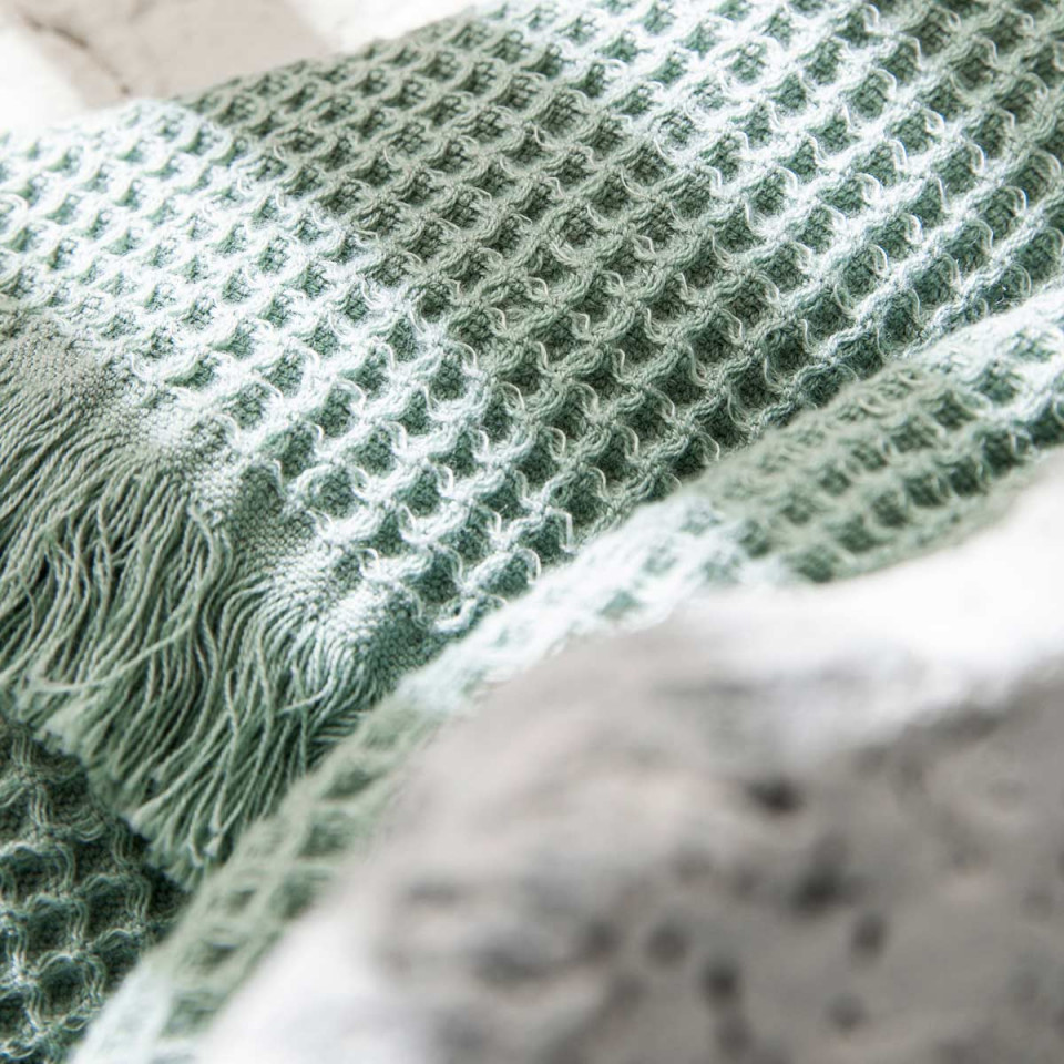 Serviette de Bain Éponge TIMOR 100% Coton Nid d'Abeille - HARMONY HAOMY