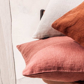 Housse de Coussin PORTICCIO en Lin Lavé