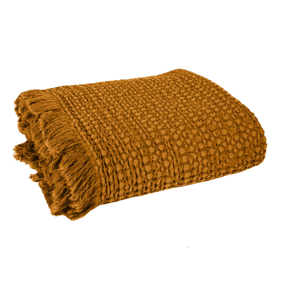 Couvre-lit et Plaid TEMPO Nid d'Abeille