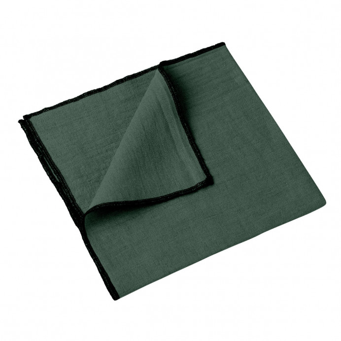 Harmony Textile - Haomy Serviette de Table LURI en Lin - 40x40 - HAOMY