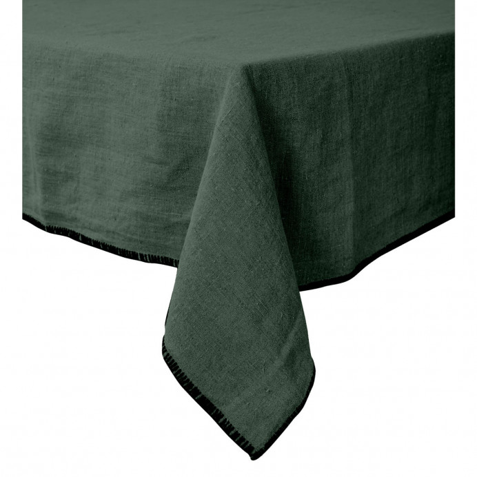 Harmony Textile - Haomy Nappe de Table ou Rideau LURI en Lin Lavé