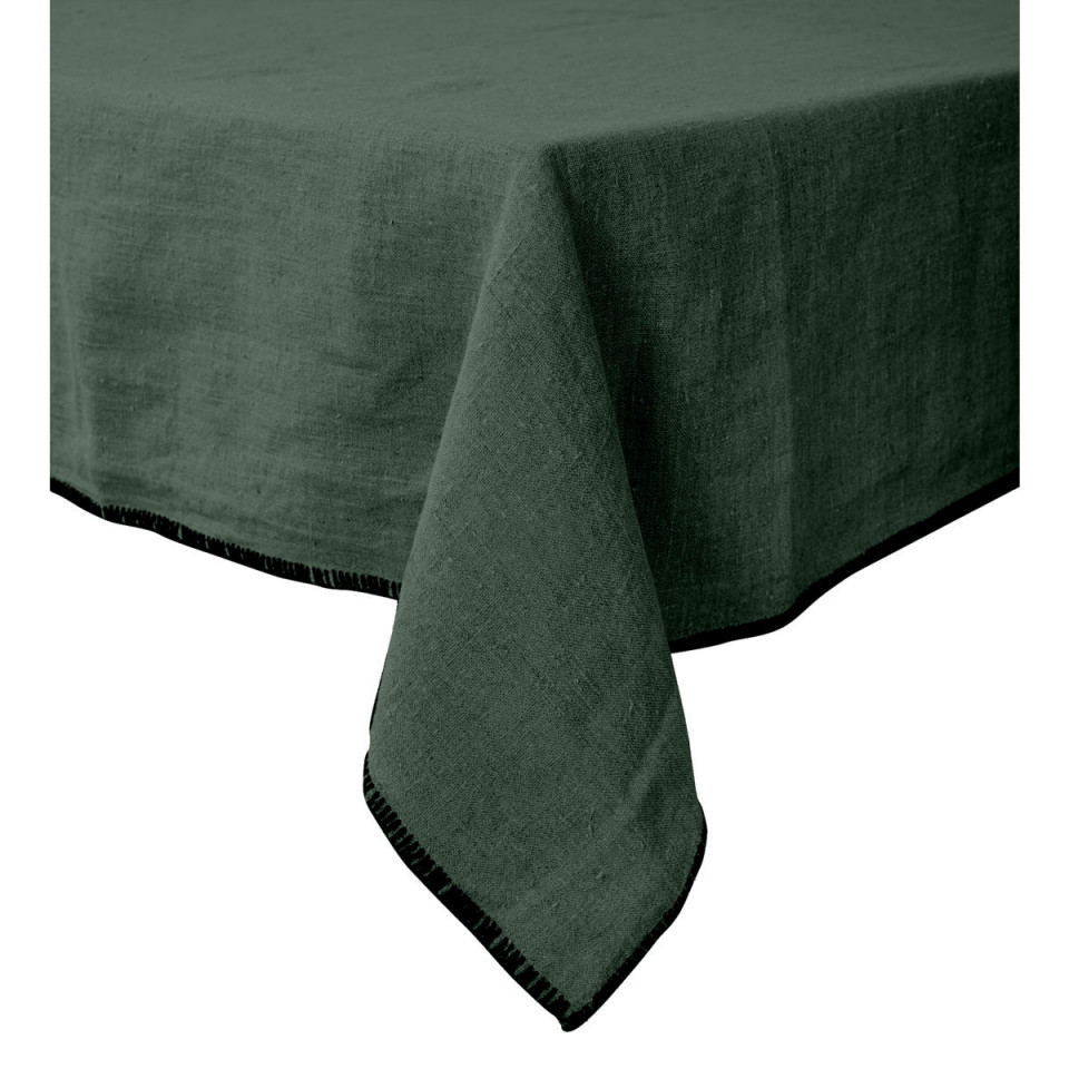 Nappe de Table Lin Lavé LURI - Finition Surjet - HARMONY HAOMY  