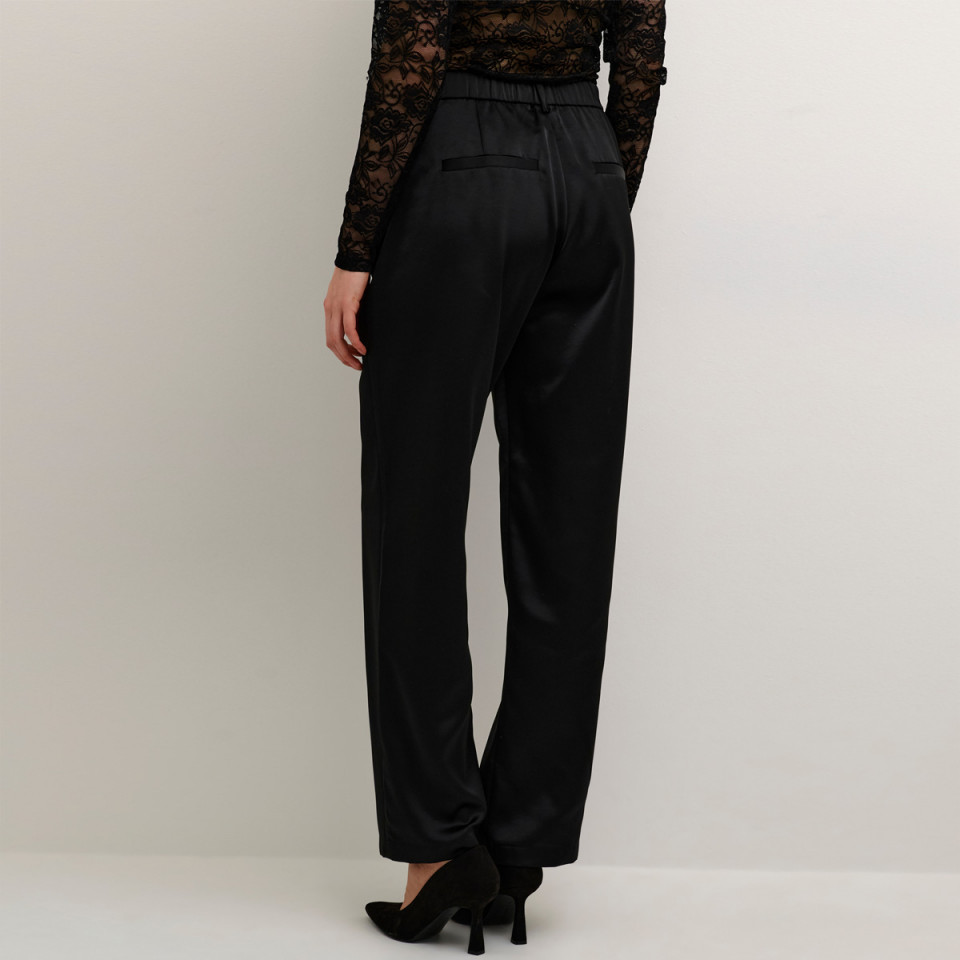 Cocamia Pantalon Satiné Noir