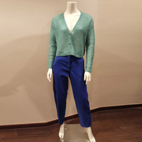 Gilet court mohair OMEGA Tilleul 