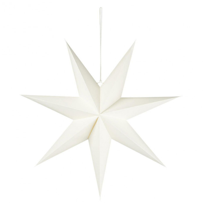 Etoile en papier blanc à suspendre Ø: 60cm