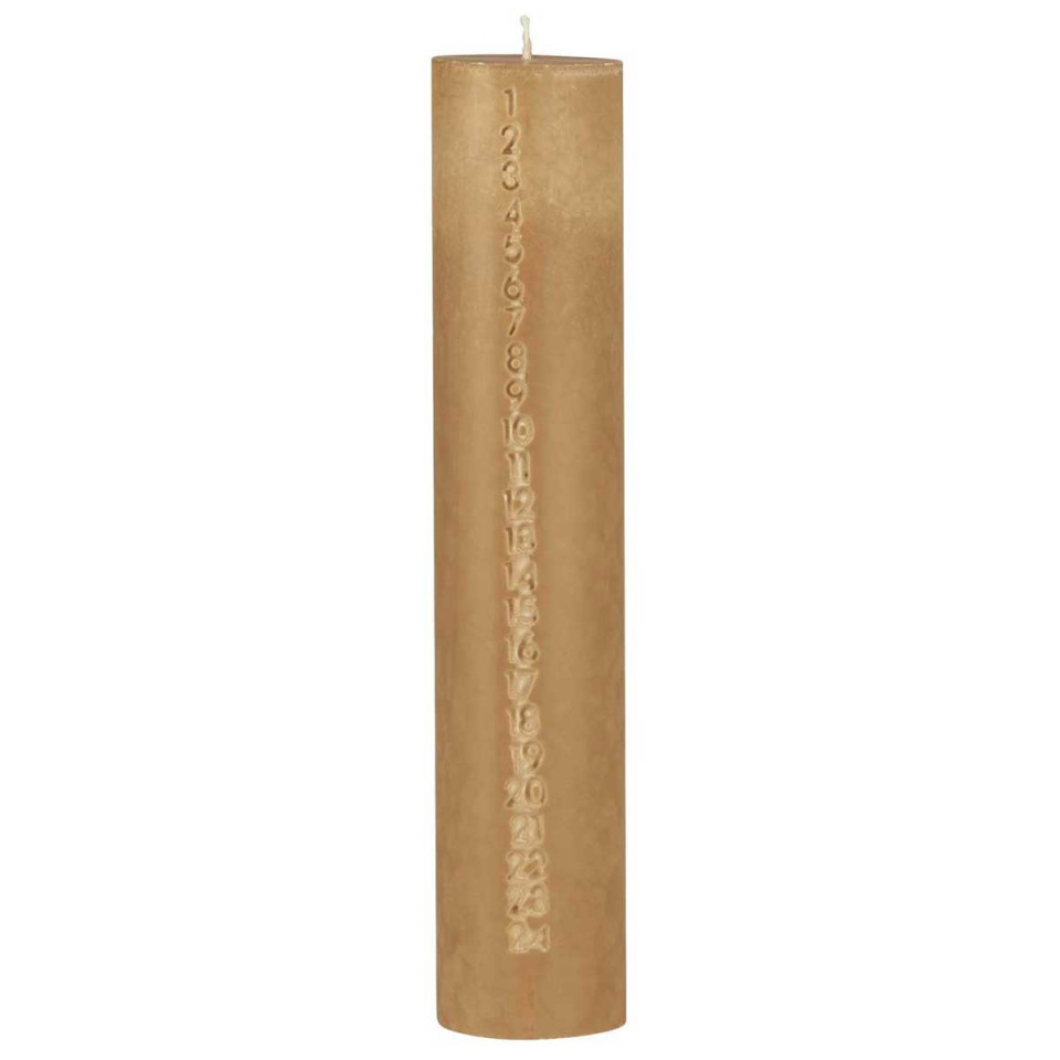 Bougie de l'Avent  - H. 30 Diam 6 cm