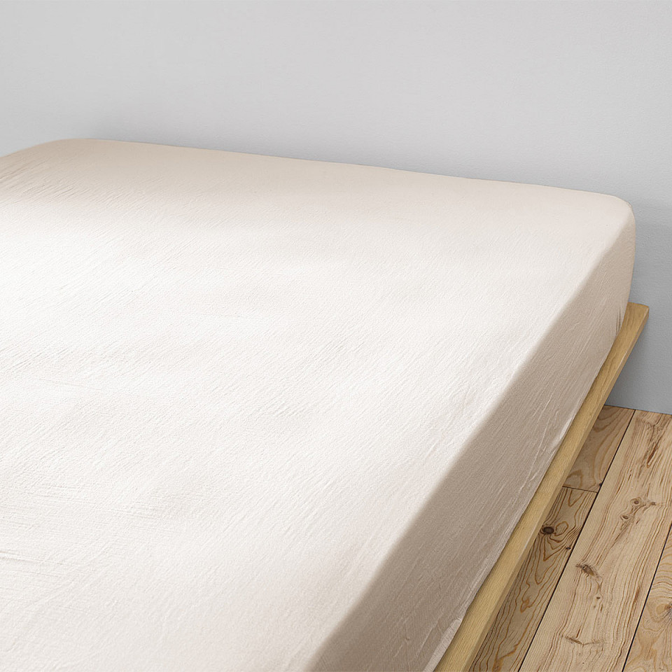 Drap housse Gaze de Coton Unie GAÏA