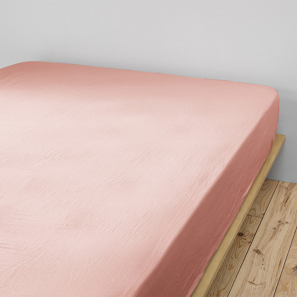 Drap housse Gaze de Coton Unie GAÏA