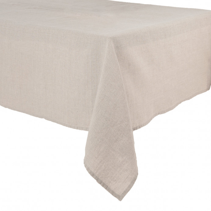 Harmony Textile - Haomy Nappe de Table GRANVILLE en Lin Lavé Tissé