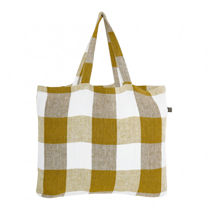 Harmony Textile - Haomy Sac Cabas PALMA en Lin Lavé - 60x35