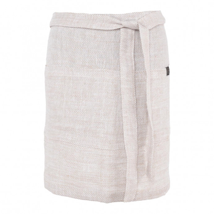Harmony Textile - Haomy Tablier de Cuisine CUBA en Lin Lavé - 80X45