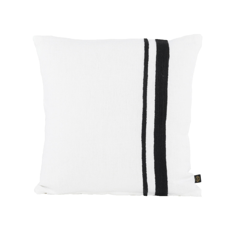 Housse de Coussin MALAGA en Lin Brodé