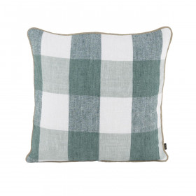 Housse de Coussin 100% Lin à Gros Carreaux PALMA