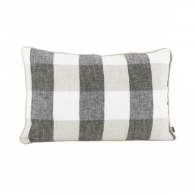 Housse de Coussin 100% Lin à Gros Carreaux PALMA