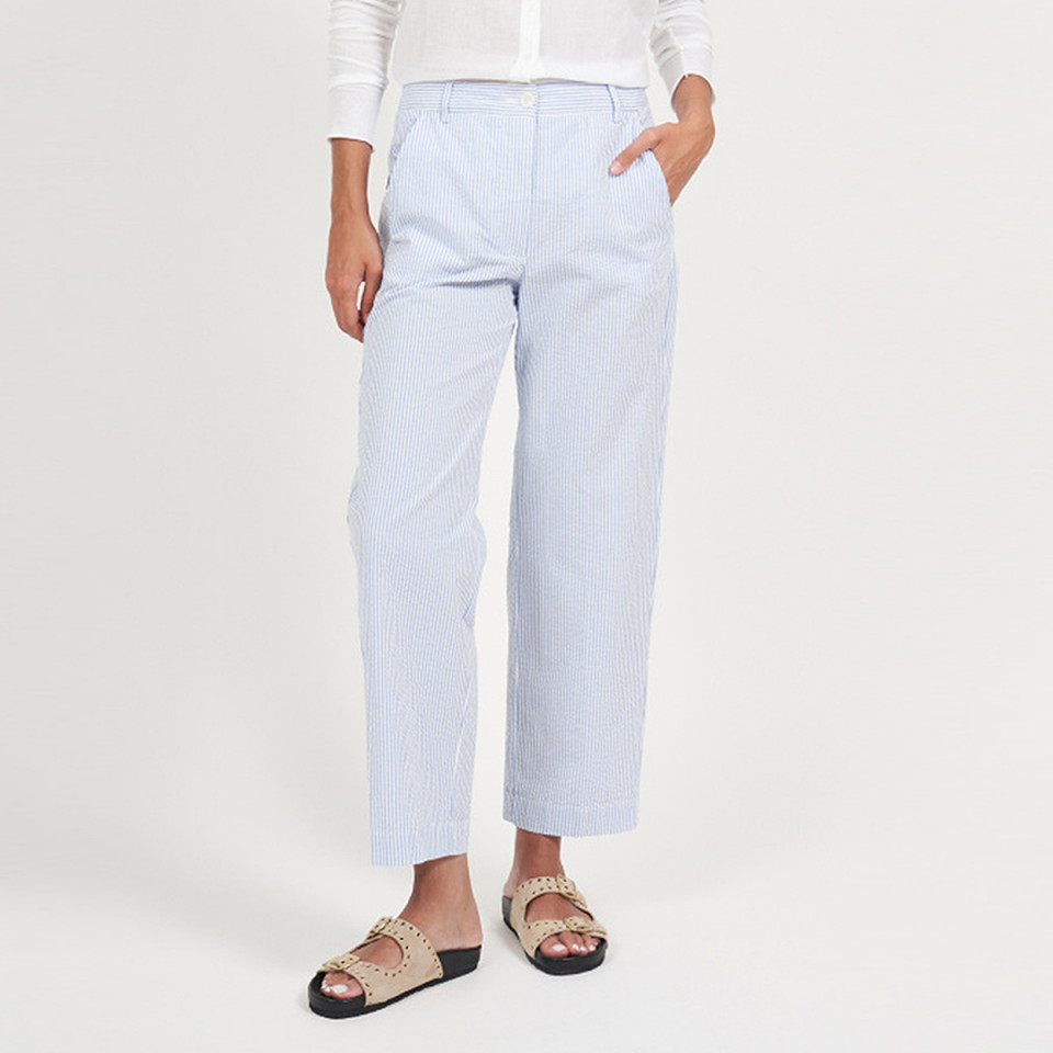 Pantalon en seersucker Paradis 
