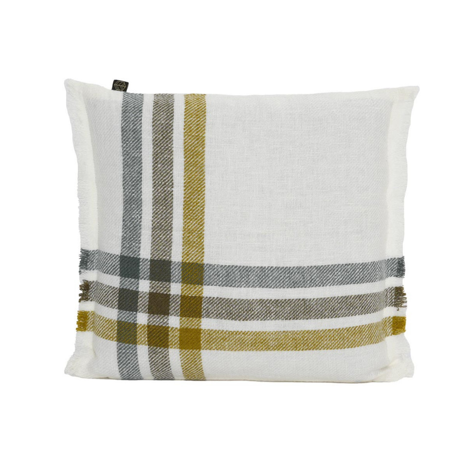 Housse de Coussin PAROS en Lin Brodé - HARMONY HAOMY 