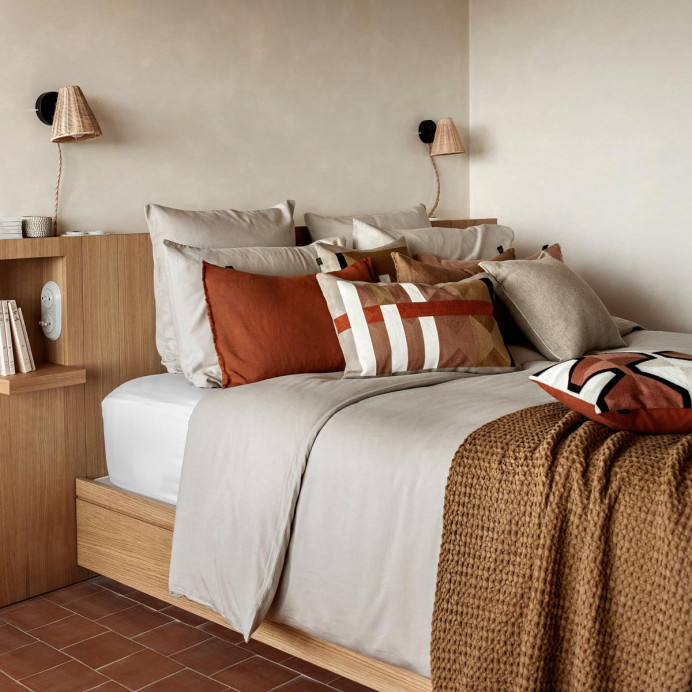 Harmony Textile - Haomy Housse de Couette TALOA en Satin de Coton L...