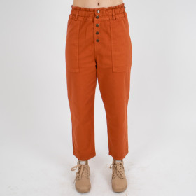 Pantalon élastique en coton Californie 