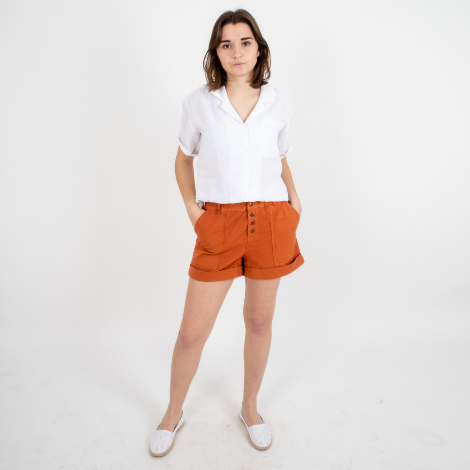 Short uni en coton élastiqué Bandit 