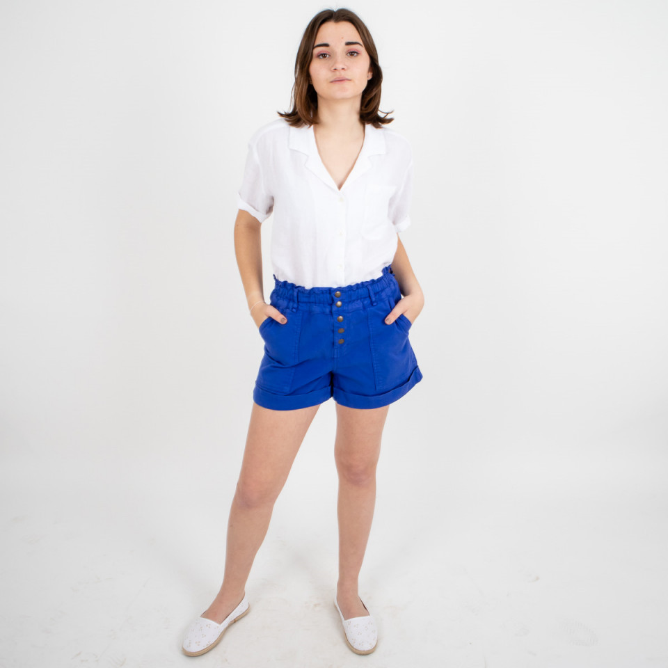 Short uni en coton élastiqué Bandit 
