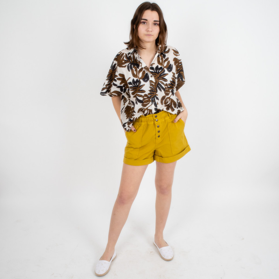 Short uni en coton élastiqué Bandit 