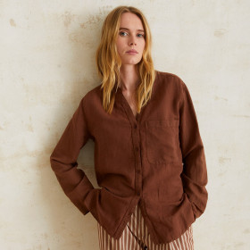 Chemise manches longues col V Gina 