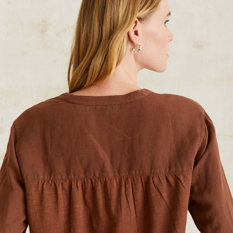 Chemise manches longues col V Gina 