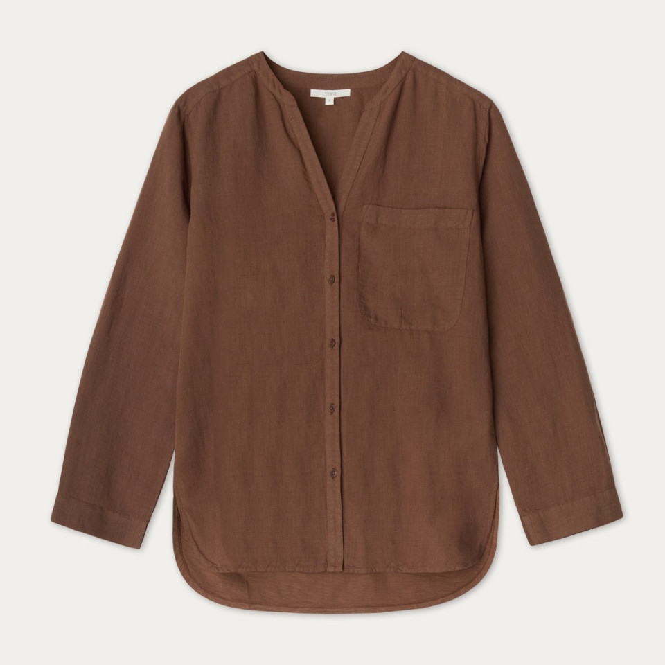 Chemise manches longues col V Gina 