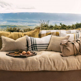 Housse de Coussin PIANA en Lin Tissé